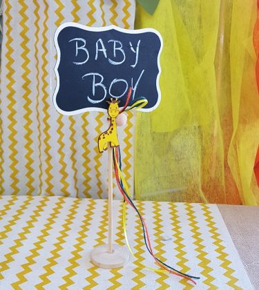 baby shower διακόσμηση για αγόρι, μαυροπινακάκι